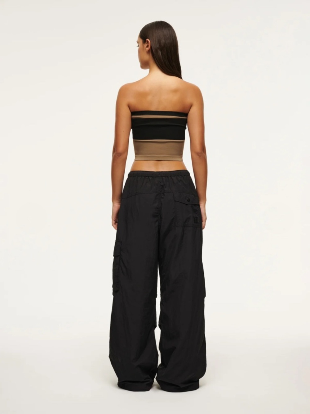 P.E Nation NWT Restore Strapless Top In Fossil - Picture 2 of 5